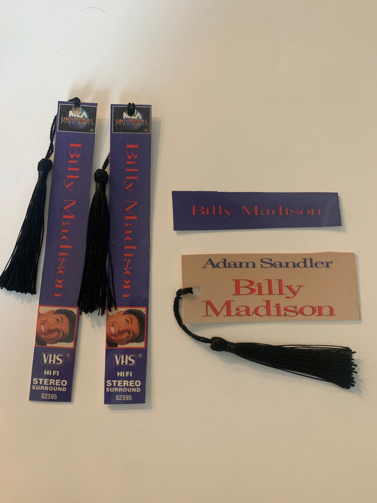 Billy Madison movie VHS bookmark